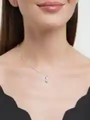 Серебряный цепочка с подвеской "Кот"