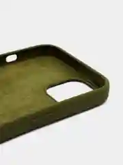 Зелёный хаки чехол Silicone Case для iPhone 13 / 14, Pro, Pro Max с закрытым низом