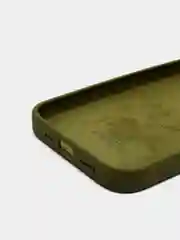 Зелёный хаки чехол Silicone Case для iPhone 13 / 14, Pro, Pro Max с закрытым низом