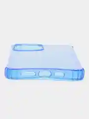 Синий чехол силиконовый, прозрачный " Неон" для Айфон  iPhone  11 / 11 Pro / 11 Pro Max / 12