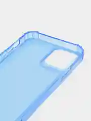 Синий чехол силиконовый, прозрачный " Неон" для Айфон  iPhone  11 / 11 Pro / 11 Pro Max / 12