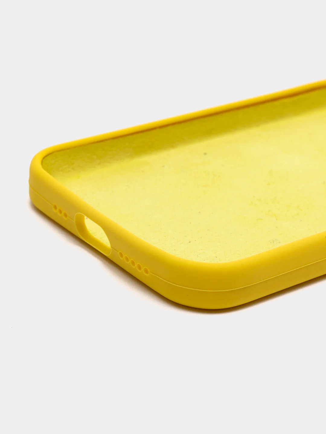 Желтый чехол Silicon Case iPhone 11/12/12PRO MAX с защитой камеры с бархатной подкладкой БЕЗ LOGO