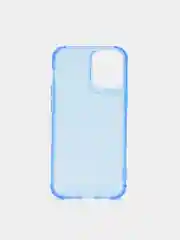 Синий чехол силиконовый, прозрачный " Неон" для Айфон  iPhone  11 / 11 Pro / 11 Pro Max / 12