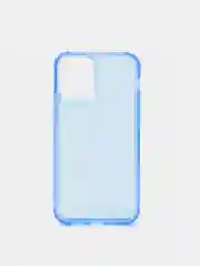 Синий чехол силиконовый, прозрачный " Неон" для Айфон  iPhone  11 / 11 Pro / 11 Pro Max / 12