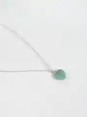 Зеленый цепочка-чокер на шею, с сердцем, 4 цвета