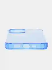 Синий чехол силиконовый, прозрачный " Неон" для Айфон  iPhone  11 / 11 Pro / 11 Pro Max / 12