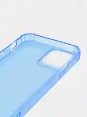 Синий чехол силиконовый, прозрачный " Неон" для Айфон  iPhone  11 / 11 Pro / 11 Pro Max / 12