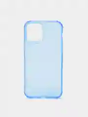 Синий чехол силиконовый, прозрачный " Неон" для Айфон  iPhone  11 / 11 Pro / 11 Pro Max / 12