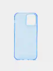 Синий чехол силиконовый, прозрачный " Неон" для Айфон  iPhone  11 / 11 Pro / 11 Pro Max / 12