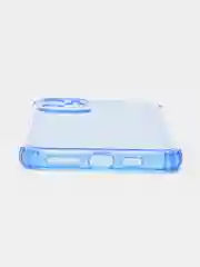 Синий чехол силиконовый, прозрачный " Неон" для Айфон  iPhone  11 / 11 Pro / 11 Pro Max / 12