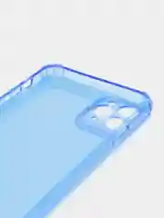 Синий чехол силиконовый, прозрачный " Неон" для Айфон  iPhone  11 / 11 Pro / 11 Pro Max / 12