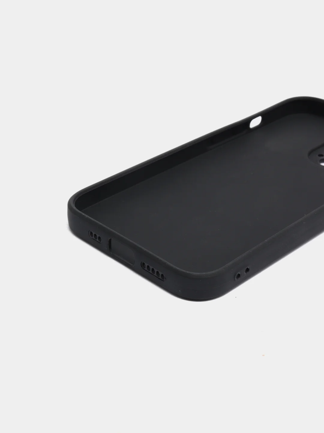 Черный чехол Silicone Case для iPhone 12, 12 Pro, Max, 12 mini, 13, 13 Pro, Max с защитой камеры