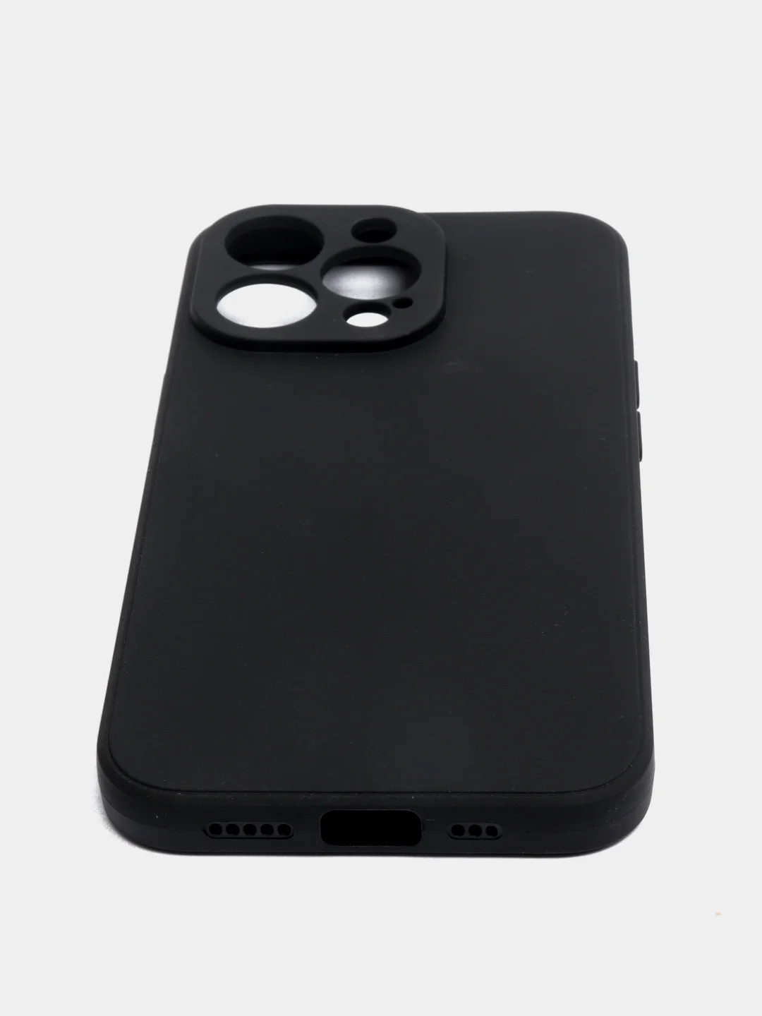 Черный чехол Silicone Case для iPhone 12, 12 Pro, Max, 12 mini, 13, 13 Pro, Max с защитой камеры