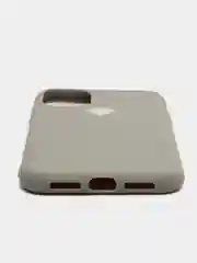 Серый матовый чехол с сердцем на Apple iphone 11, 11Pro, 11ProMax, XS, XSMax, XR, X, 7/8Plus,7/8