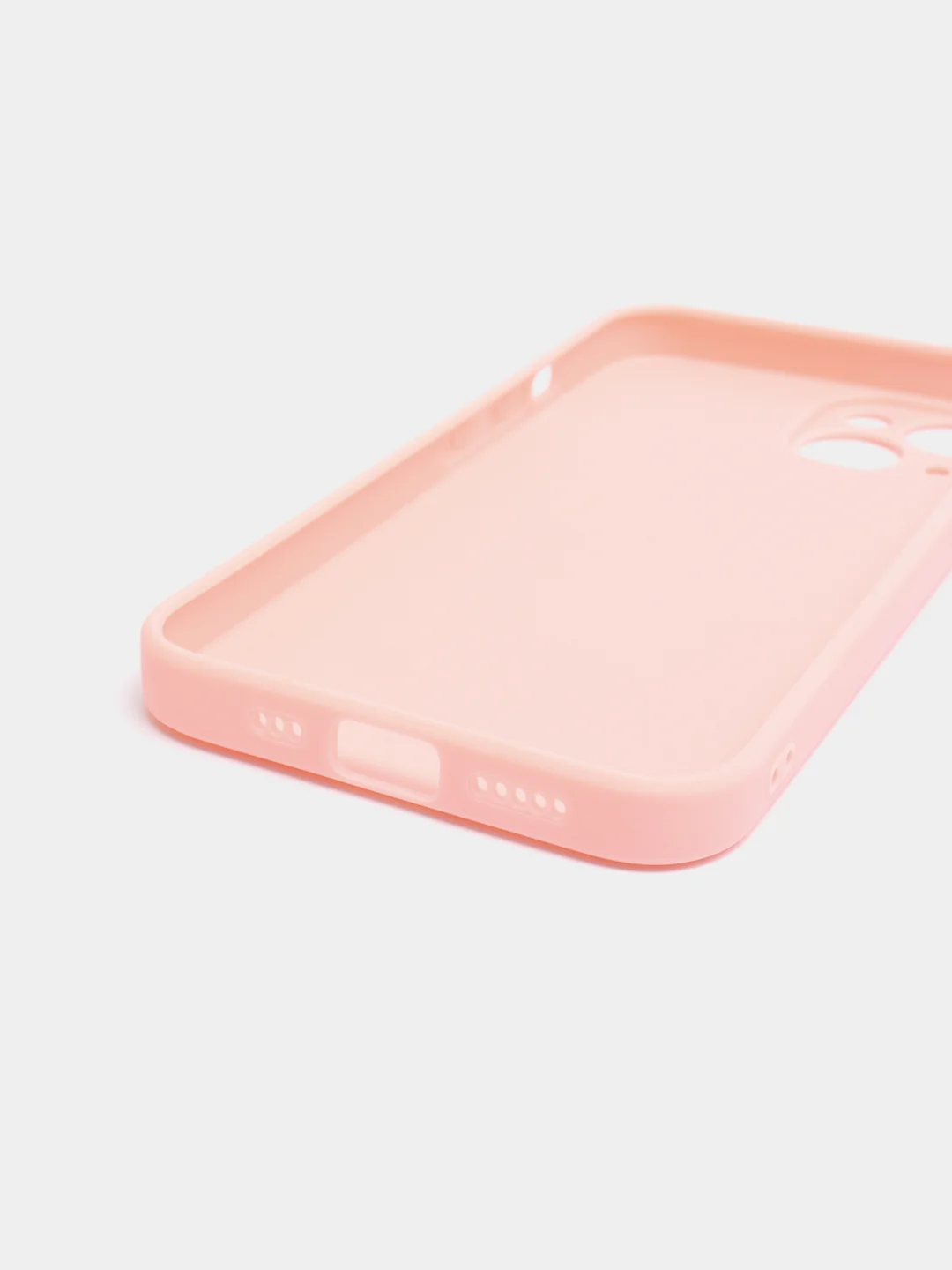 Розовый чехол Silicone Case для iPhone 12, 12 Pro, Max, 12 mini, 13, 13 Pro, Max с защитой камеры
