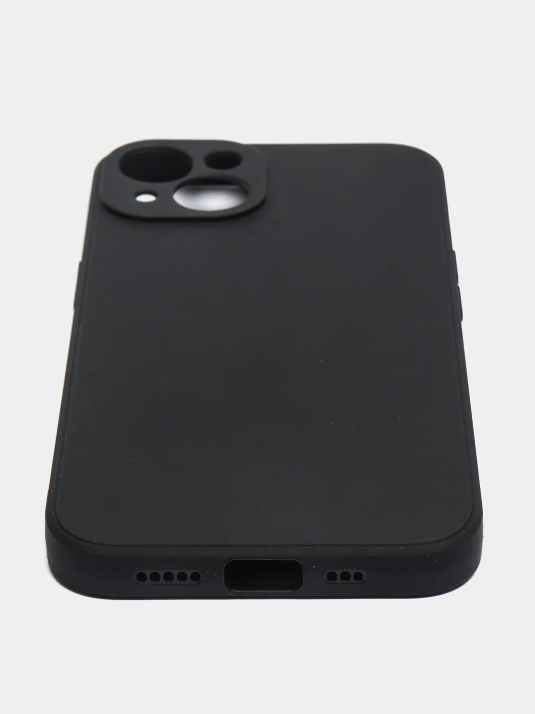 Черный чехол Silicone Case для iPhone 12, 12 Pro, Max, 12 mini, 13, 13 Pro, Max с защитой камеры