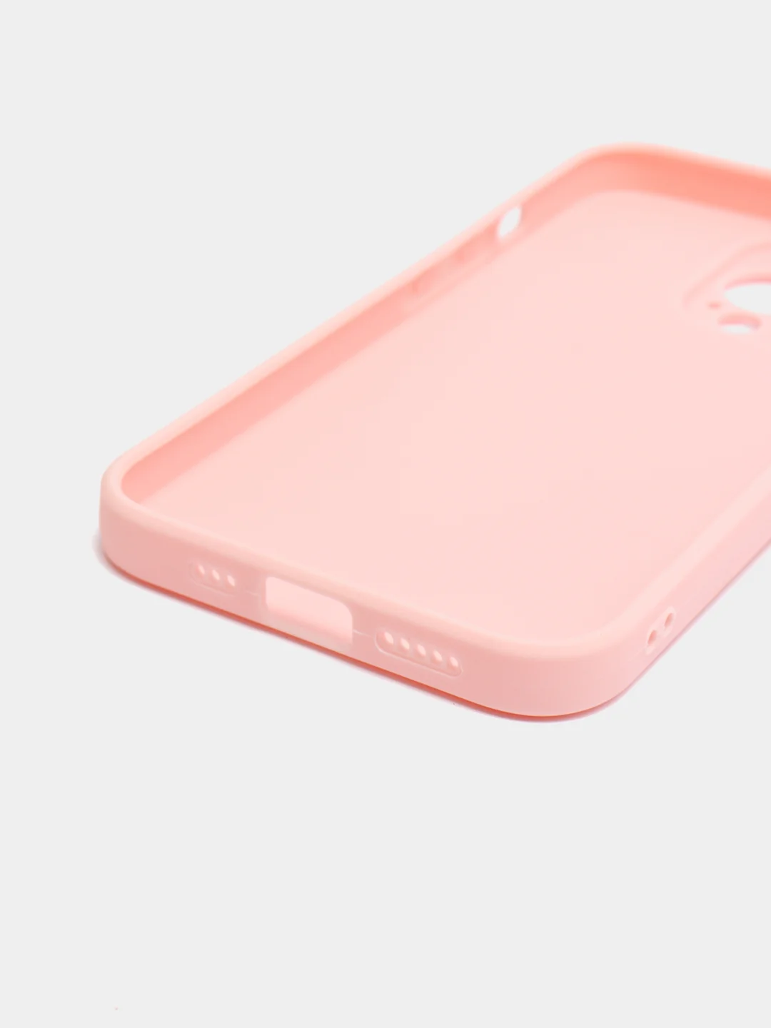 Розовый чехол Silicone Case для iPhone 12, 12 Pro, Max, 12 mini, 13, 13 Pro, Max с защитой камеры
