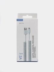 Дата-Кабель Red Line Spiral USB - Lightning
