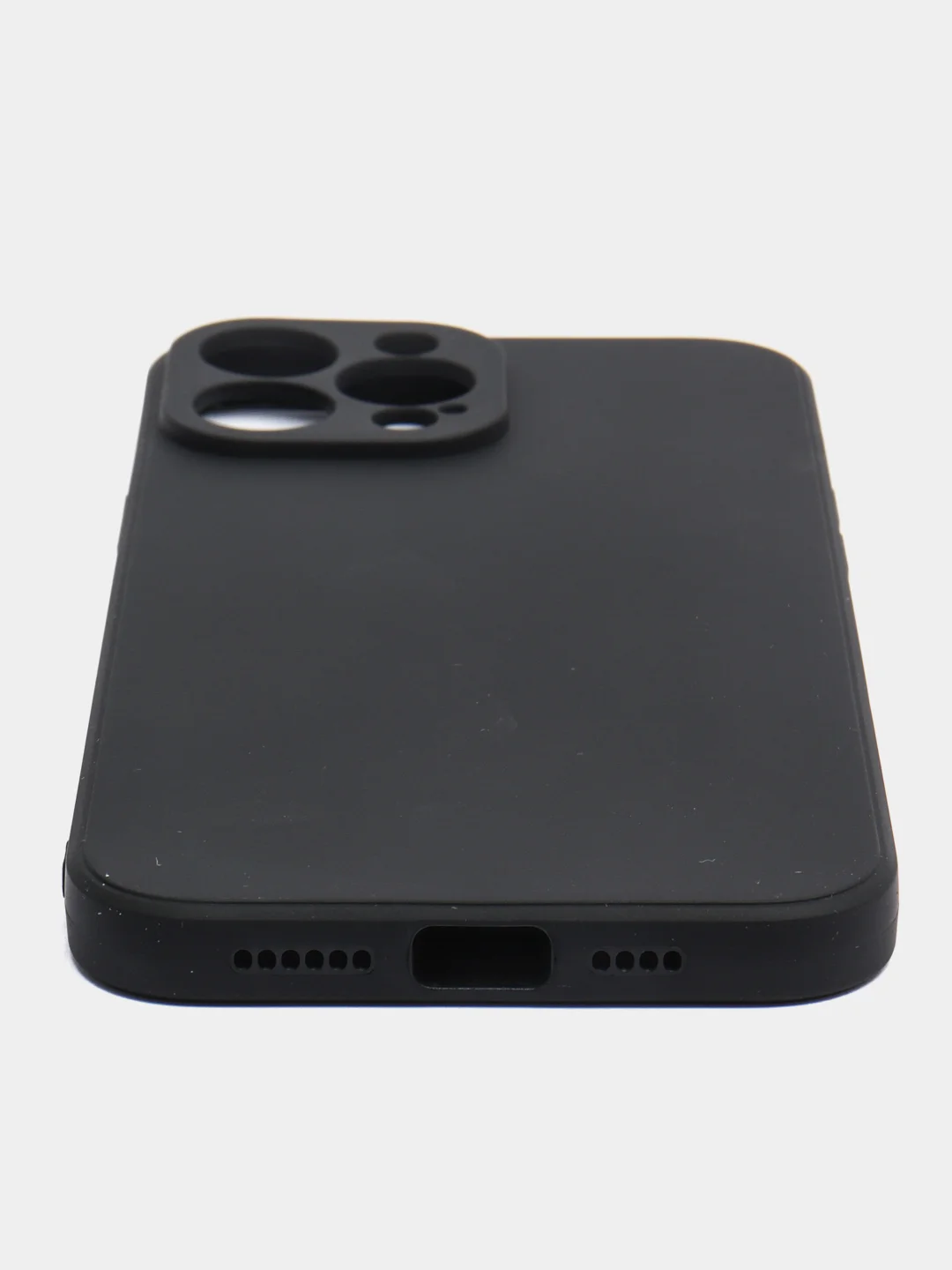 Черный чехол Silicone Case для iPhone 12, 12 Pro, Max, 12 mini, 13, 13 Pro, Max с защитой камеры