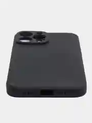 Черный чехол Silicone Case для iPhone 12, 12 Pro, Max, 12 mini, 13, 13 Pro, Max с защитой камеры