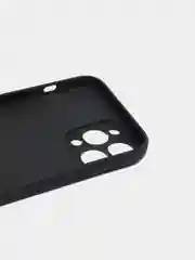 Черный чехол Silicone Case для iPhone 12, 12 Pro, Max, 12 mini, 13, 13 Pro, Max с защитой камеры
