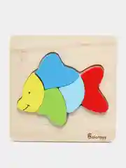 Синий детские деревянные пазлы