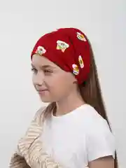Красный косынка для девочки летняя