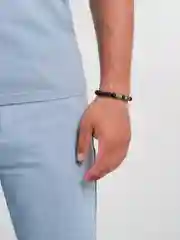 Желтый браслет из искусственного камня