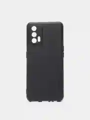 Черный чехол для Realme GT 5G (Реамле ГТ 5Г), прозрачный противоударный, черный