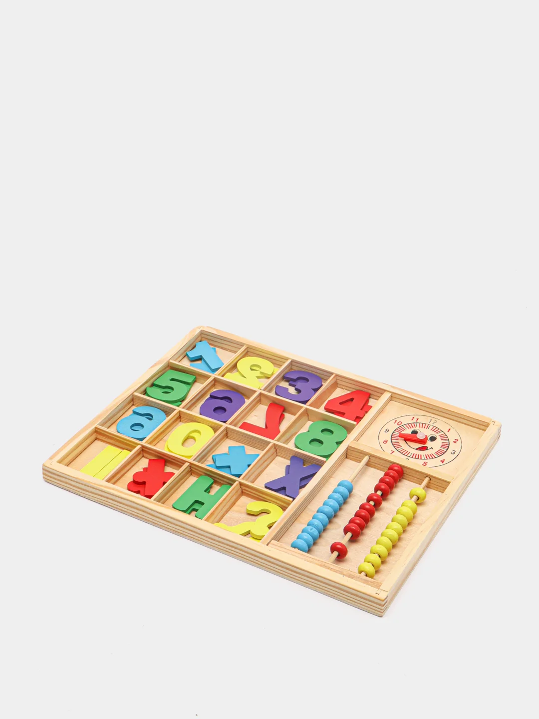 Деревянная игрушка Счеты, обучающий набор для детей