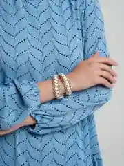 Браслет женский из кожи / Браслет женский плетеный / Браслет кожаный