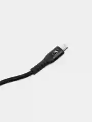 Черный кабель изностойкий SKYDOLPHIN S05 Lightning / Type-C / microUSB
