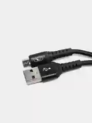 Черный кабель изностойкий SKYDOLPHIN S05 Lightning / Type-C / microUSB