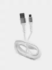 Белый кабель изностойкий SKYDOLPHIN S05 Lightning / Type-C / microUSB
