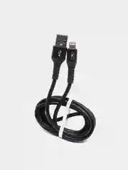 Черный кабель изностойкий SKYDOLPHIN S05 Lightning / Type-C / microUSB