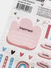 Розовый наклейки для ежедневника