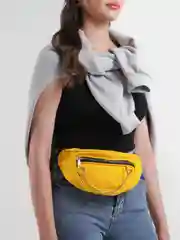 Белый сумка поясная бананка