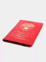 Кожаный чехол-обложка VIVACASE Soviet, для планшетов и e-book, 6", красный, картон