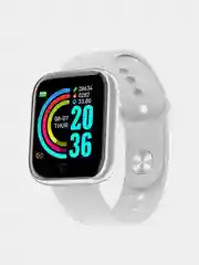 Белый smart Watch, 3 цвета / Фитнес браслет