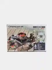 Набор посуды походный Camping Pan Set на 8 предметов, нержавеющая сталь