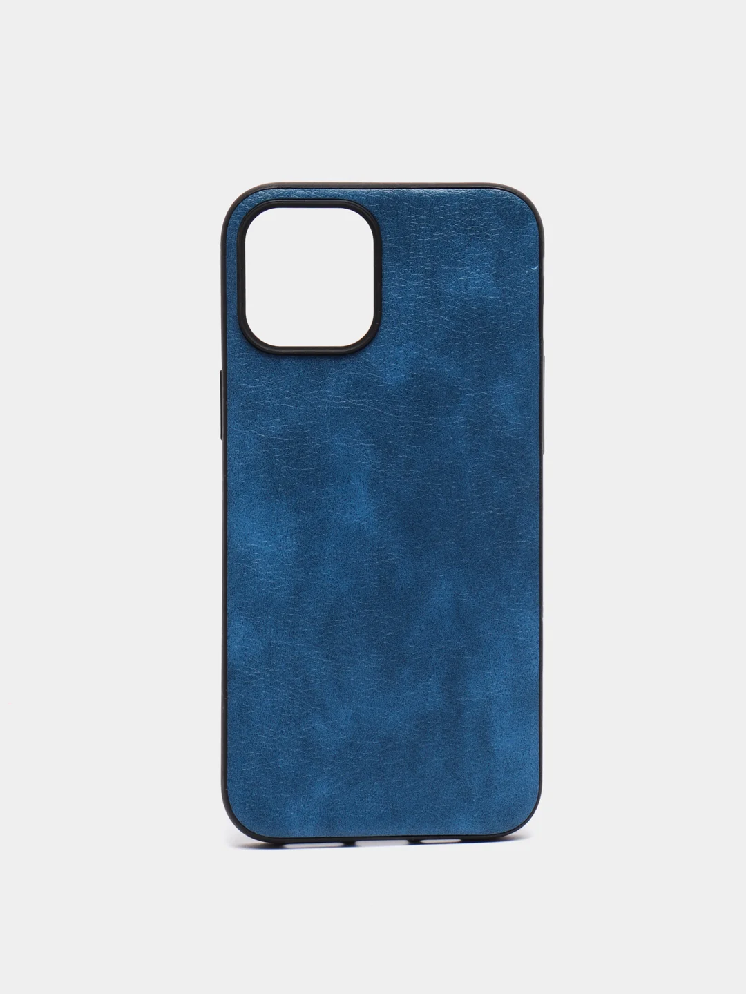 Синий чехол IPhone 11 / 11ProMax / 12 / 12ProMax / X / XS / XS Max силиконовый, имитация кожи