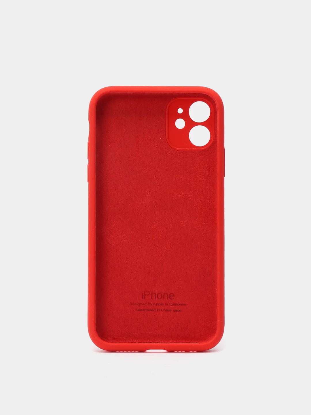 Красный чехол Silicone Case для iPhone 11
