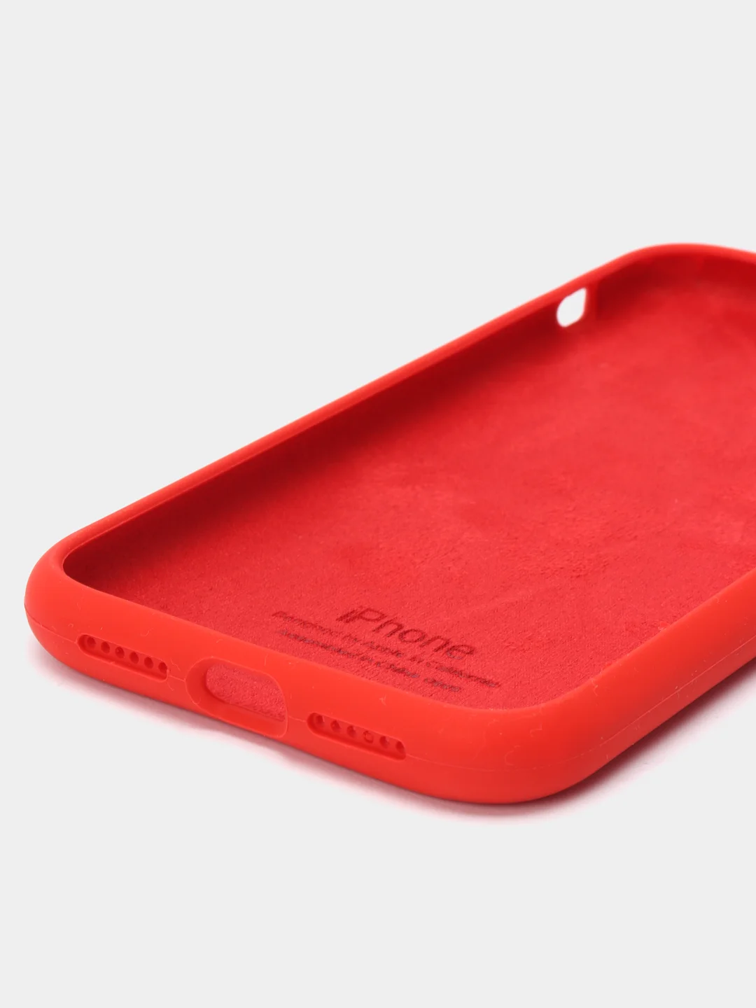 Красный чехол Silicone Case для iPhone 11
