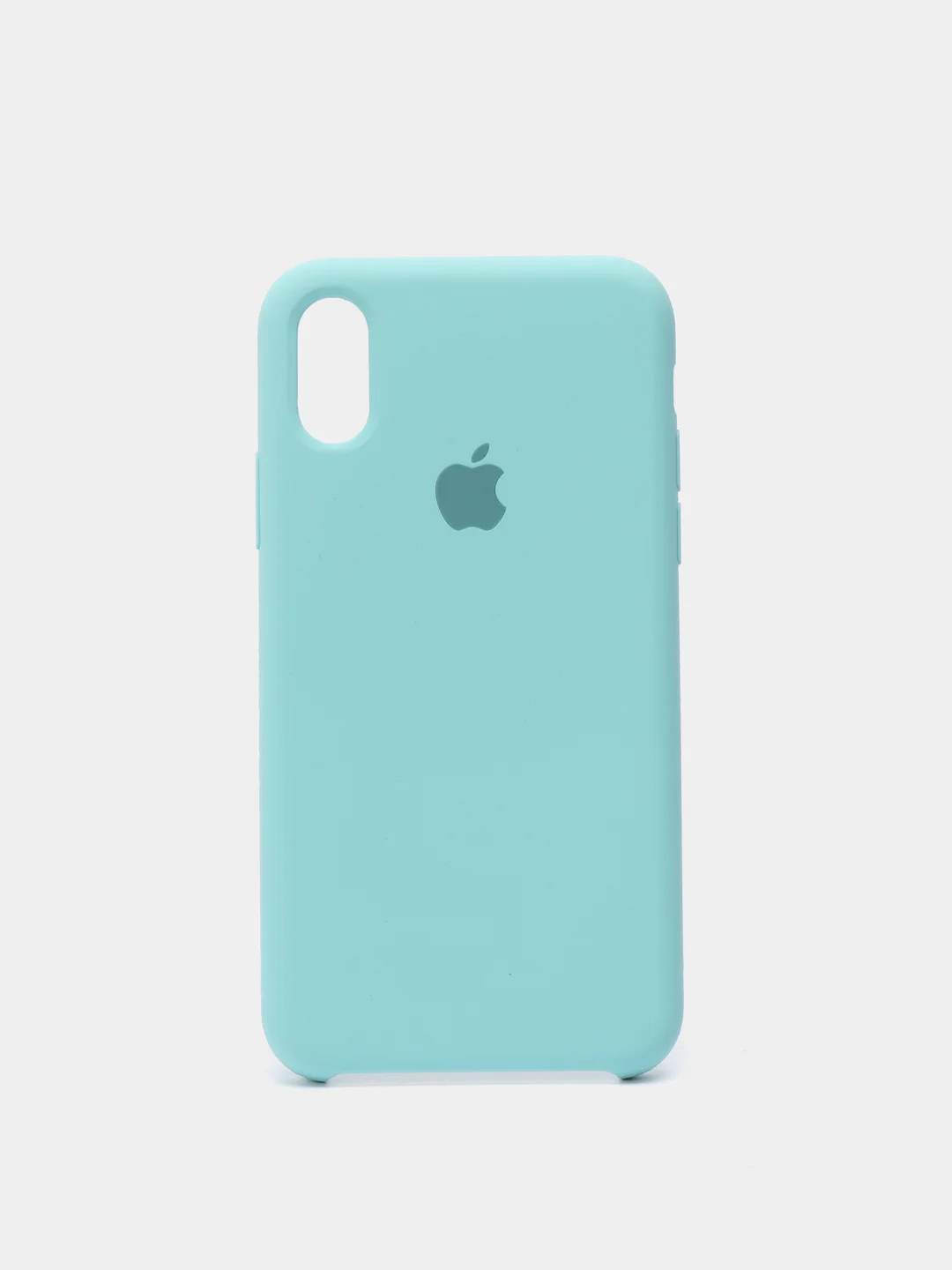 Бирюзовый чехол Silicone Case для iPhone X/XS