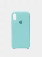 Бирюзовый чехол Silicone Case для iPhone X/XS