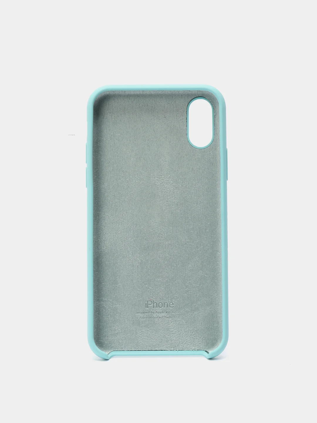 Бирюзовый чехол Silicone Case для iPhone X/XS