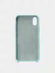 Бирюзовый чехол Silicone Case для iPhone X/XS