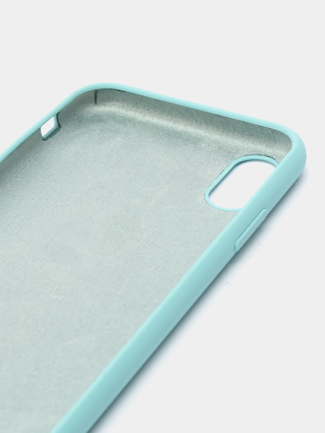 Бирюзовый чехол Silicone Case для iPhone X/XS
