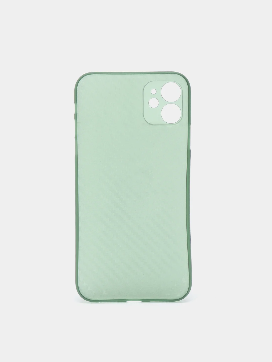 Зеленый чехол для iPhone 11 Carbon
