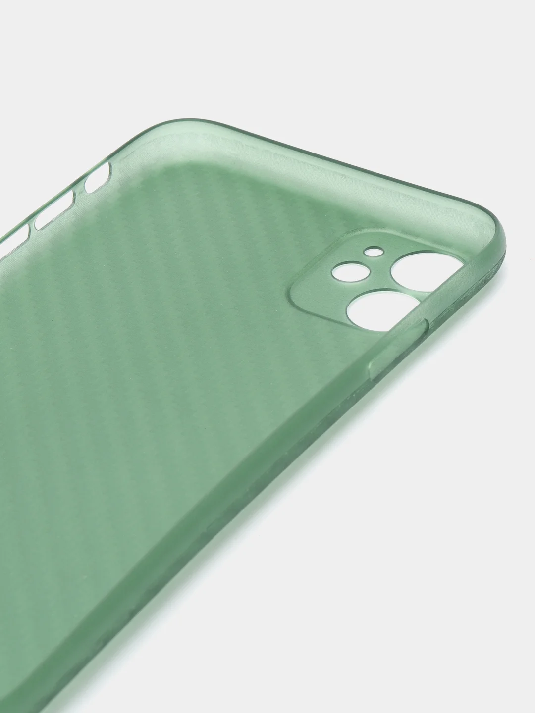 Зеленый чехол для iPhone 11 Carbon